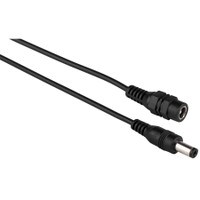 2.1 x 5.5mm DC Male to Female Extension Cable 22 AWG 6"